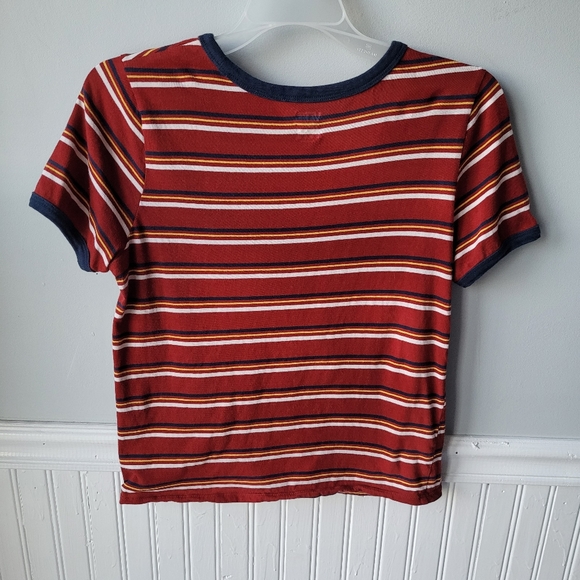Vans Striped Crewneck Short Sleeve Shirt Size Medium - Picture 7 of 13